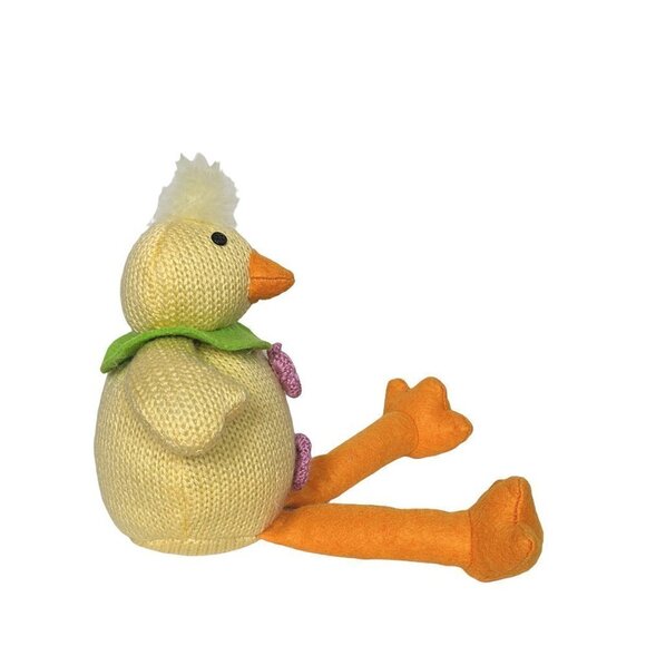Yellow Duck Knitted Bean Bag Spring Plush Animal 12 Inch - Picture 2 of 4
